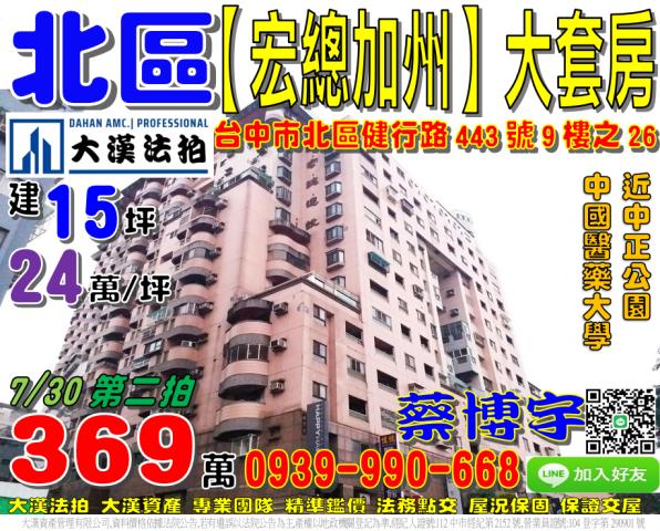宏總加州法拍屋套房